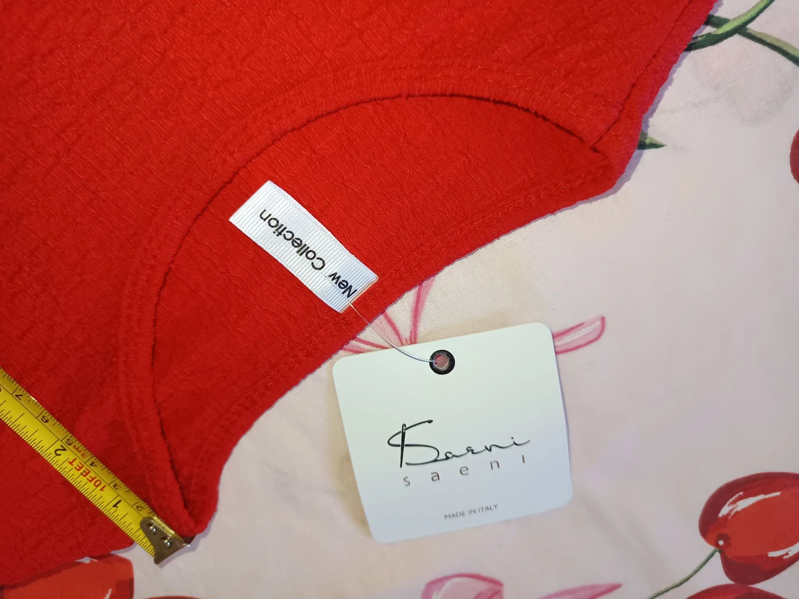Top crop vermelho texturizado - Barni Saeni (Novo com etiqueta) - Made in Italy – photo 5